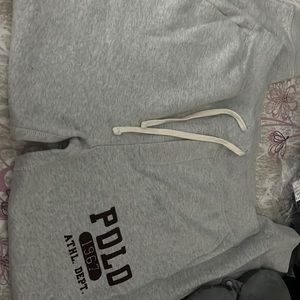 Polo grey sweat pants size Small
